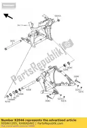 Qui puoi ordinare ago cuscinetto, bm3520 zx750-j1 da Kawasaki , con numero parte 920461205: