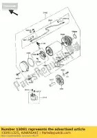 130911325, Kawasaki, suporte, escova de carbono kawasaki gpz ninja r uni trak a zx750 g gpz750r gpz900r 900 750 , Novo