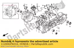 Here you can order the crank case,left from Honda, with part number 11200GC6010: