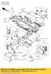 Aquí puede pedir fusible zx400-l1 de Kawasaki , con el número de pieza 260061061: