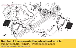 Ici, vous pouvez commander le rester, r lwr rad auprès de Honda , avec le numéro de pièce 19132MGY640: