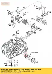 Aquí puede pedir bomba de aceite mikuni g-73-10 de KTM , con el número de pieza 58038007700: