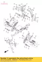 2D1273210000, Yamaha, wspornik, podpórka boczna yamaha fz 800 1000 2006 2007 2008 2009 2010 2011 2012 2013 2014 2015, Nowy