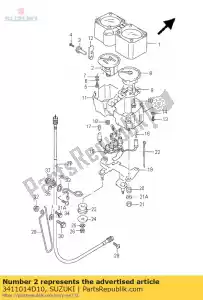 suzuki 3411014D10 metro, velocidad - Lado inferior