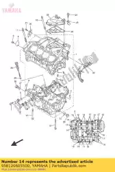 Qui puoi ordinare bullone, flangia da Yamaha , con numero parte 958120605500: