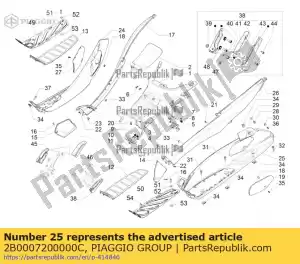 Piaggio Group 2B0007200000C podnó?ek lewy - Dół