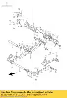 2523106B00, Suzuki, garfo, engrenagem nº 3 suzuki gsf gsx gsx r 1100 1200 1986 1987 1988 1989 1990 1991 1992 1993 1994 1996 1997 1998 1999 2000 2001 2002 2003 2004 2005 2006, Novo