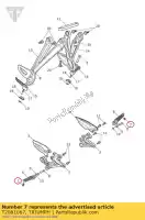 T2081067, Triumph, pin bank hoek 25mm triumph street triple from vin 560477 675 2013 2014 2015 2016, Nieuw