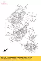 1SM151002900, Yamaha, conjunto do cárter yamaha  wr yz 250 2014 2015 2016 2017 2018 2019, Novo