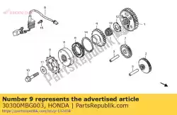 Ici, vous pouvez commander le générateur, impulsion auprès de Honda , avec le numéro de pièce 30300MBG003: