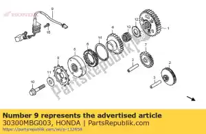 honda 30300MBG003 générateur, impulsion - La partie au fond