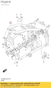 suzuki 4110040H31019 frame comp - Lado inferior