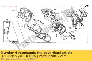 honda 37103MY5G31 placa assy., refletindo - Lado inferior