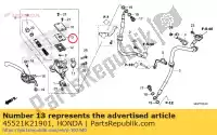 45521K21901, Honda, plaque, diaphragme honda  (d) japan jc61-100 cbr 125 150 300 500 2013 2017 2018 2019 2020 2021, Nouveau