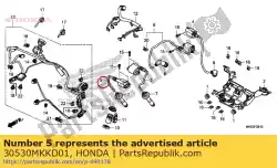 bobine comp., ontsteking(top-2) van Honda, met onderdeel nummer 30530MKKD01, bestel je hier online: