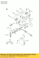 211191437, Kawasaki, accenditore kawasaki gpz abs 1100, Nuovo