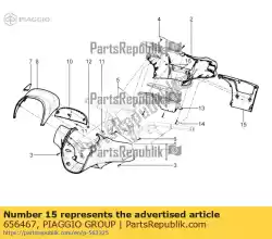 Qui puoi ordinare cofano anteriore posteriore da Piaggio Group , con numero parte 656467: