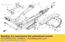Aquí puede pedir conjunto basculante de Honda , con el número de pieza 52200MZ5305: