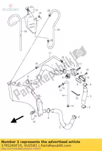 suzuki 1785240F10 w??, wylot rdtr - Dół