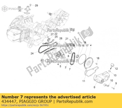 Aprilia 434447, Ölpumpenkette, OEM: Aprilia 434447