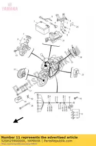 yamaha 52SH25900000 cablaggio assy - Il fondo