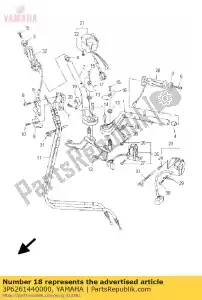 yamaha 3P6261440000 tampa, guiador inferior 1 - Lado inferior