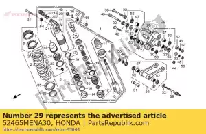 honda 52465MENA30 arm sub ass., kussen - Onderkant