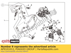 Aprilia AP9101012, Riel de combustible cpl, OEM: Aprilia AP9101012