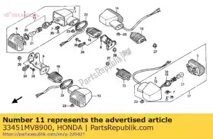 Honda 33451MV8900 basis, l. pink - Onderkant