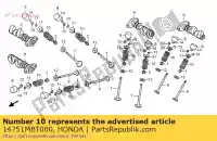 14751MBT000, Honda, molla, valvola honda xl varadero v va xl1000v xl1000va 1000 , Nuovo