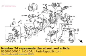 Honda 83606356000 banda, capa lateral - Lado inferior