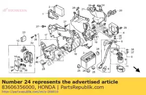 Honda 83606356000 band, side cover - Bottom side