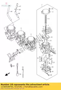 suzuki 1338508F00 soporte, chorro - Lado inferior