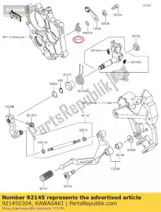 Kawasaki 921450304 resorte, posición - Lado inferior