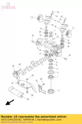 Here you can order the holder, handle lower from Yamaha, with part number 4XY234420000: