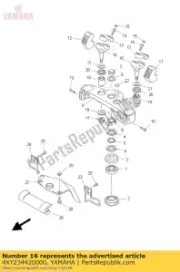 yamaha 4XY234420000 holder, handle lower - Bottom side