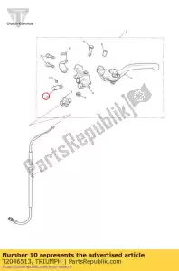 triumph T2046513 clip, kabelversteller - Onderkant