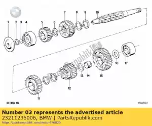 bmw 23211235006 snap ring (to 03/1985) - Bottom side