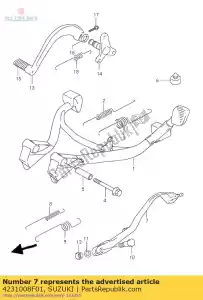 suzuki 4231008F01 suporte, suporte - Lado inferior