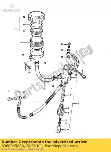 Suzuki 6960045820 zuigercup se, r - Onderkant