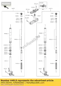 kawasaki 440130245 tubo-garfo interno, lh zx1000nff - Lado inferior