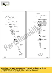 Aqui você pode pedir o válvula de entrada zr1000daf em Kawasaki , com o número da peça 120040040: