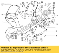 00D01200171, Aprilia, sluitring d6, Nieuw