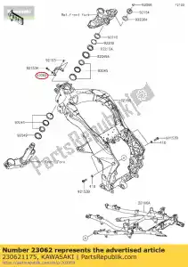 kawasaki 230621175 01 bracket-comp,handle lock - Bottom side