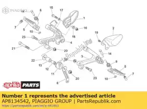Piaggio Group AP8134542 prawa os?ona przedniego podnó?ka - Dół