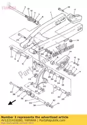 Aquí puede pedir eje, pivote de Yamaha , con el número de pieza 4V1221410000: