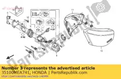 schakelaar, combinatie van Honda, met onderdeel nummer 35100MEA741, bestel je hier online: