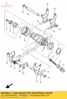 2J2185400000, Yamaha, camma del cambio yamaha  sr 400 500 1993 1995 2014 2016 2017 2018, Nuovo