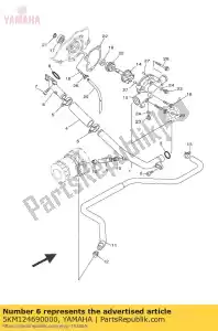 yamaha 5KM124690000 joint 1 - Bottom side