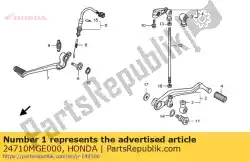 arm comp., schakelen van Honda, met onderdeel nummer 24710MGE000, bestel je hier online: